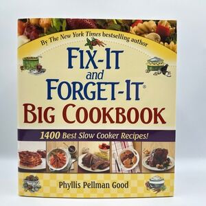 Fix-It Forget-It Big Cookbook Good‎ 2008 Hardcover 1400 Slow Cooker Recipes DJ